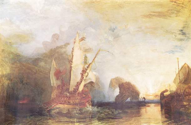 [Turner Print, Poster - Ulysses deriding Polyphemus - Homer's Odyssey]