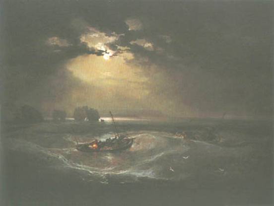 [Turner Print, Poster - Fishermen at Sea]