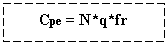 Text Box: Cpe = N*q*fr