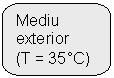 Rounded Rectangular Callout: Mediu exterior   (T = 35C)