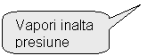 Rounded Rectangular Callout: Vapori inalta    presiune