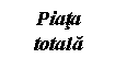 Text Box: Piata
totala
