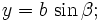 y = b,sinbeta;,!